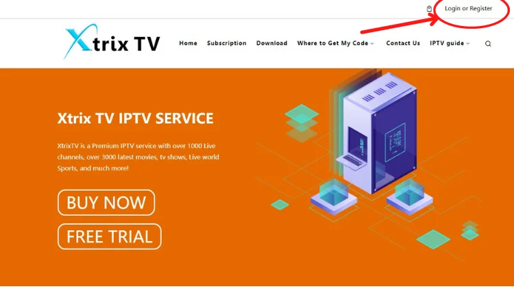 XtrixTV home page