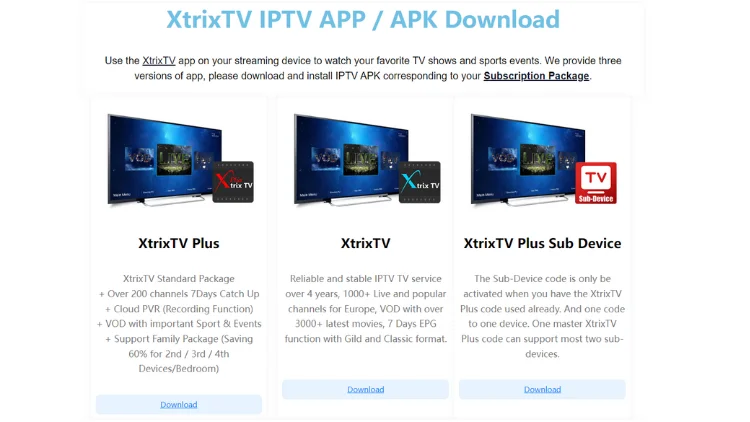 Xtrix TV APK