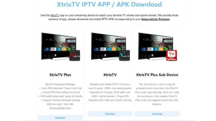 Xtrix TV Plus APK