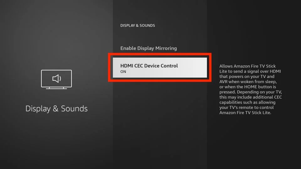 Éteindre-HDMI-CEC-Device-Control-4